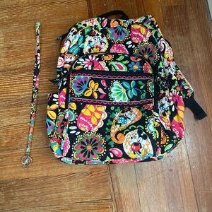 Vera Bradley midnight with Mickey backpack